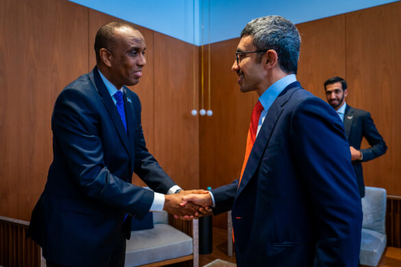 عبدالله بن زايد يلتقي رئيس وزراء الصومال في نيويورك.