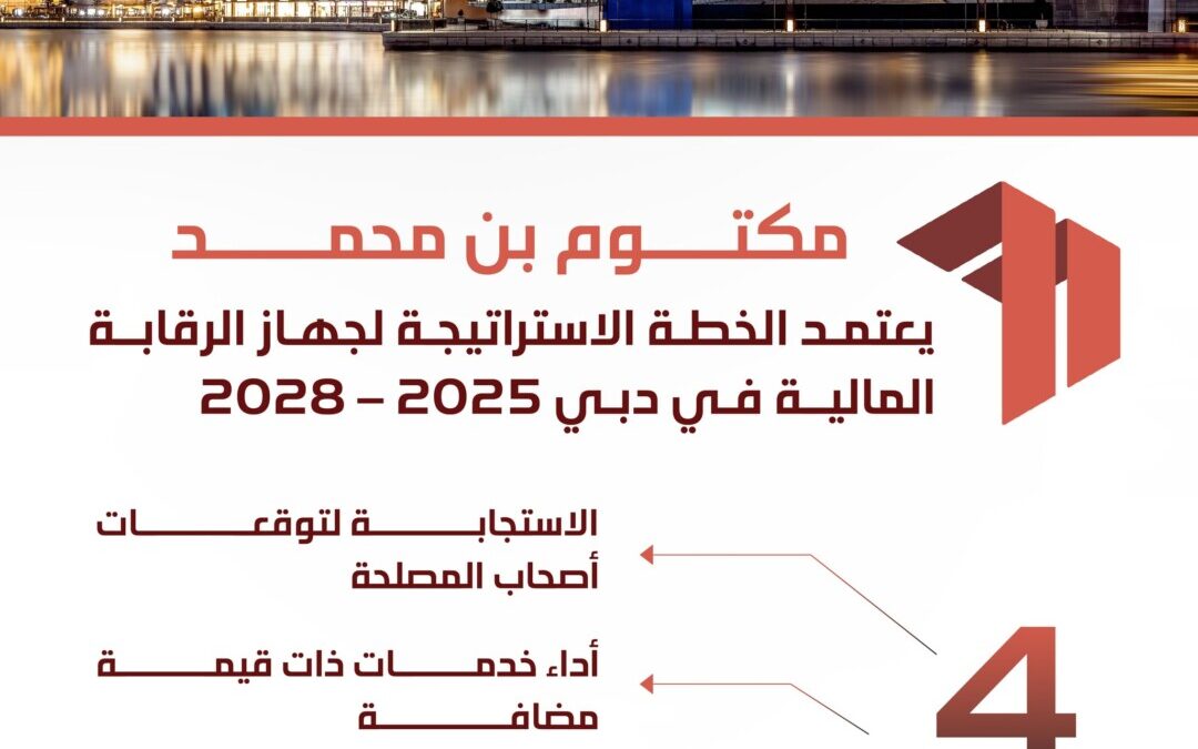 مكتوم بن محمد يعتمد الخطة الإستراتيجية لجهاز الرقابة المالية في دبي 2025 – 2028