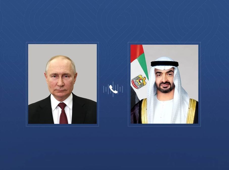 رئيس الدولة يتلقى اتصالاً هاتفياً من الرئيس الروسي